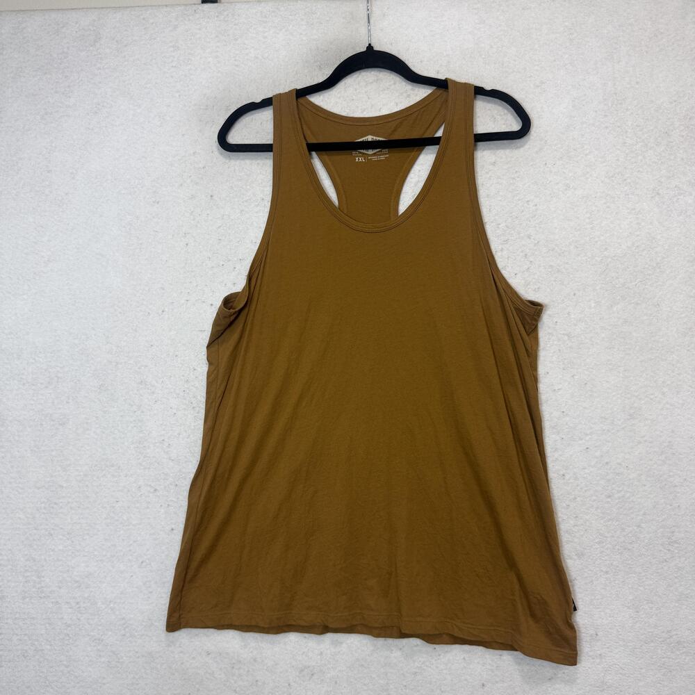 Smith + Rogue Tank Top Mens 2XL Brown Pima Cotton Racerback Casual Lightweight